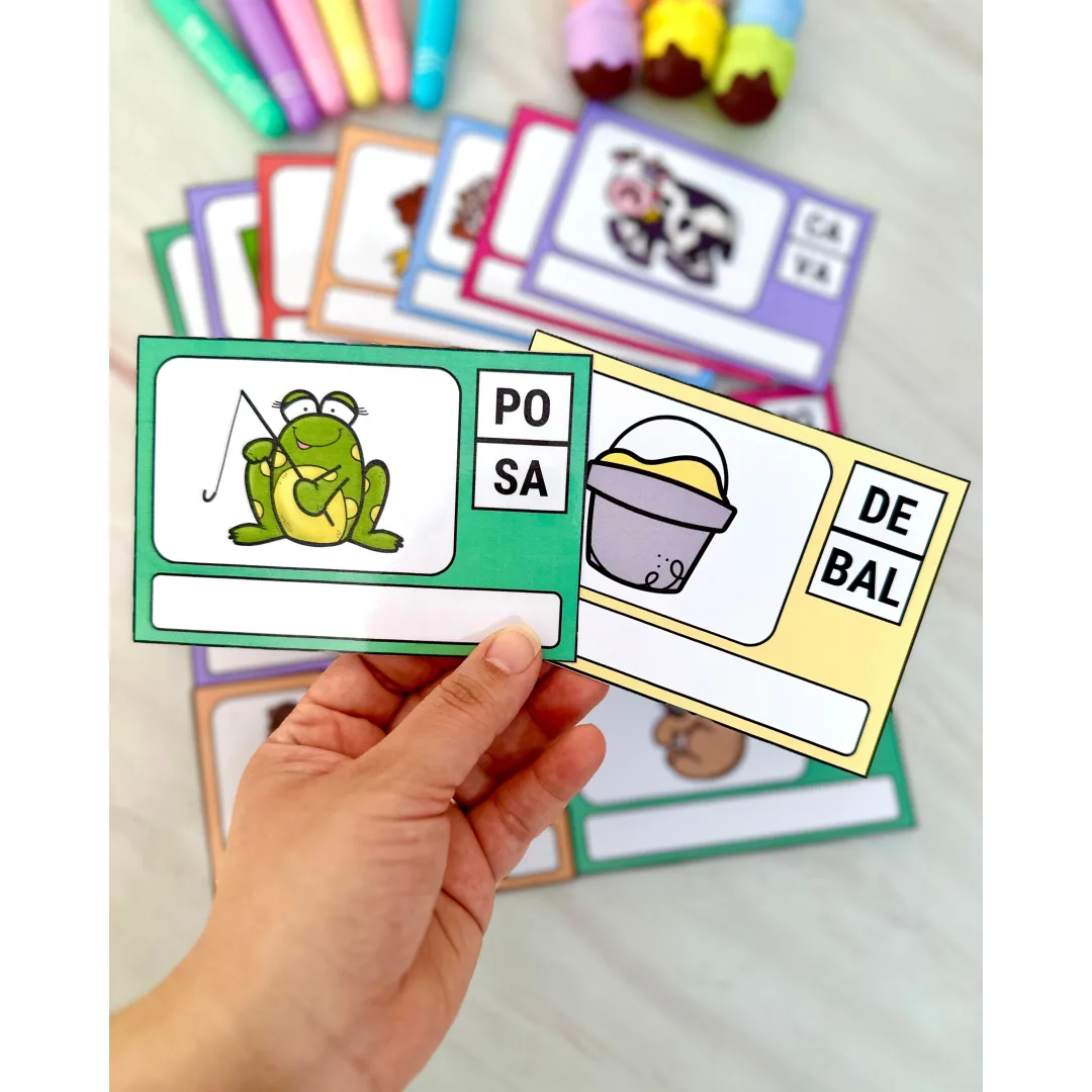 Organizando as Sílabas: Atividade de Alfabetização para Educação Especial em PDF