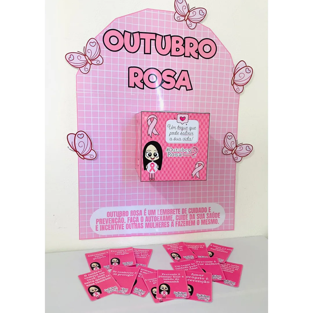 OUTUBRO ROSA: CAIXA DE MENSAGEM / CAIXA MOTIVACIONAL