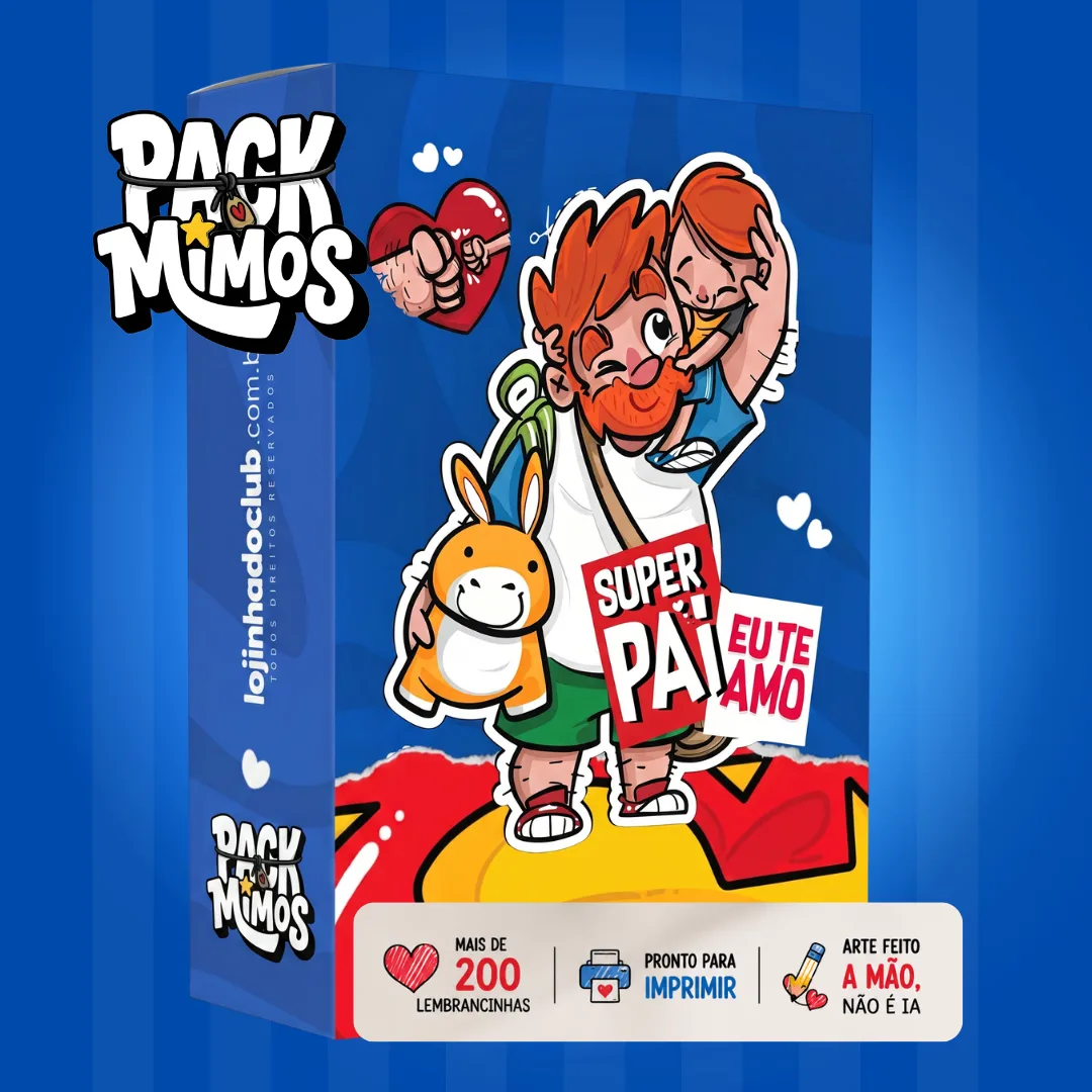 Pack Lembrancinha Dia dos Pais - PDF com mais de 200 Lembrancinhas
