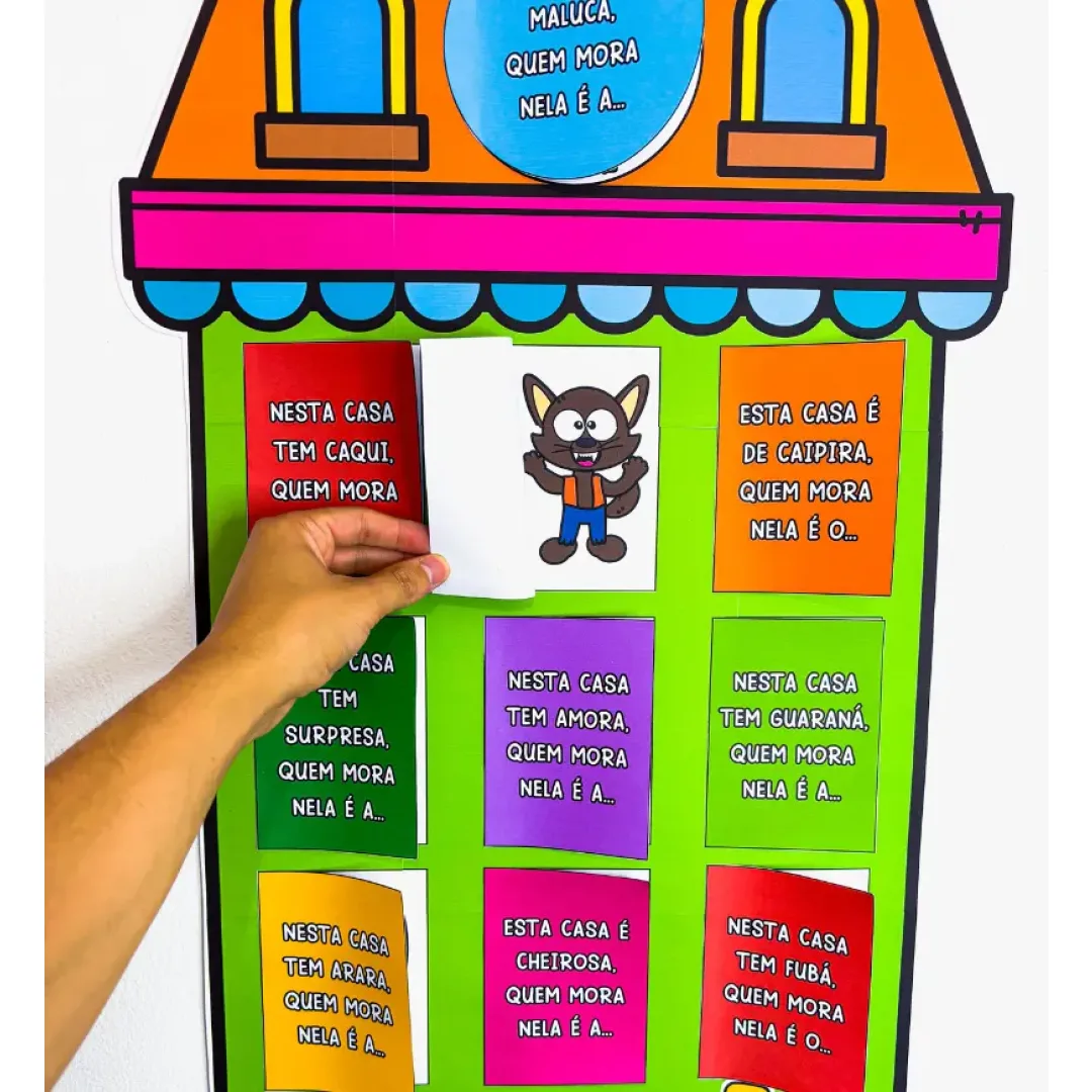 Painel A Casa e o Seu Dono - Folclore | Arquivo em PDF para Educação Infantil