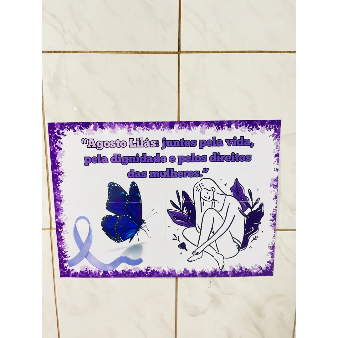 Painel Agosto Lilás