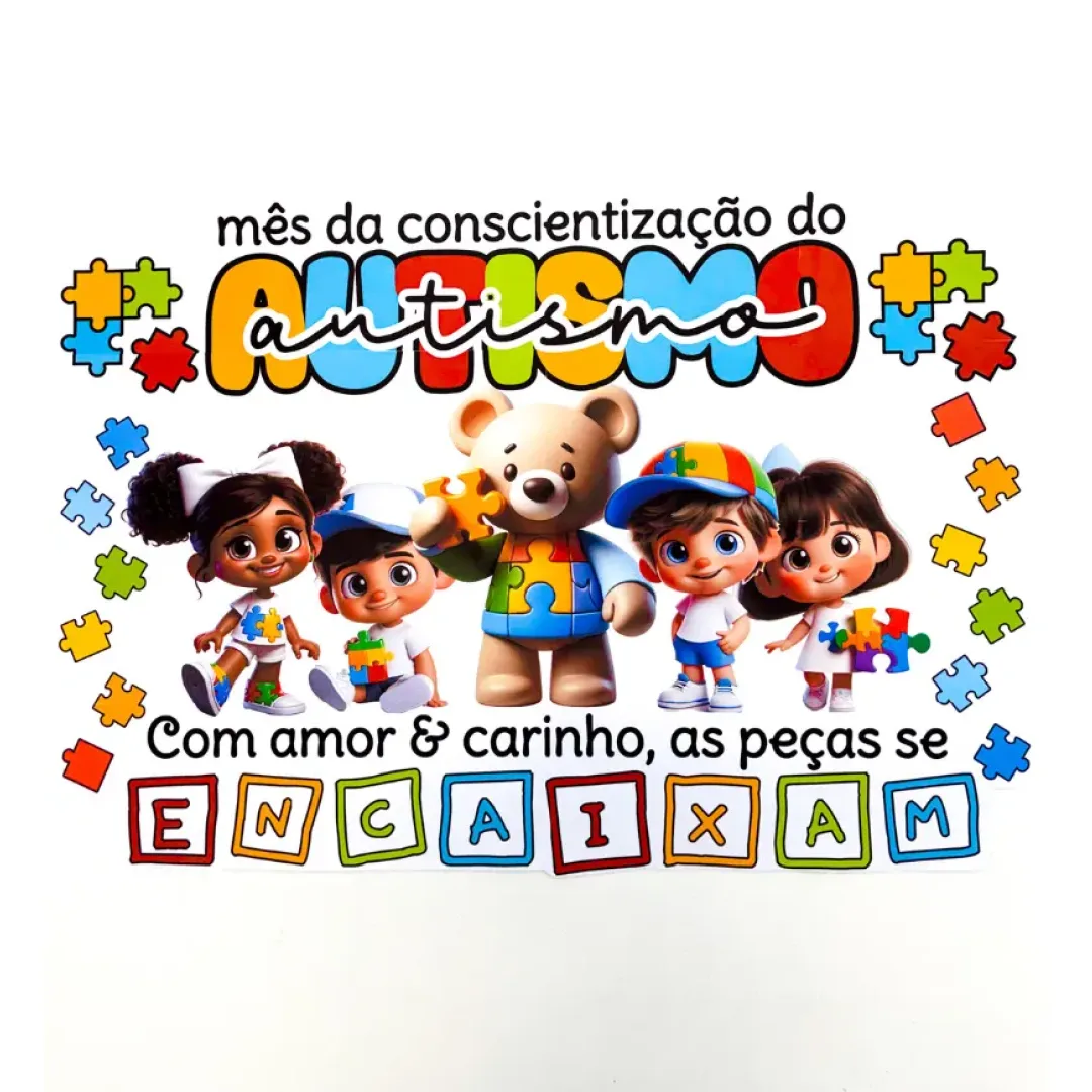 Painel Autismo - Quebra-Cabeça