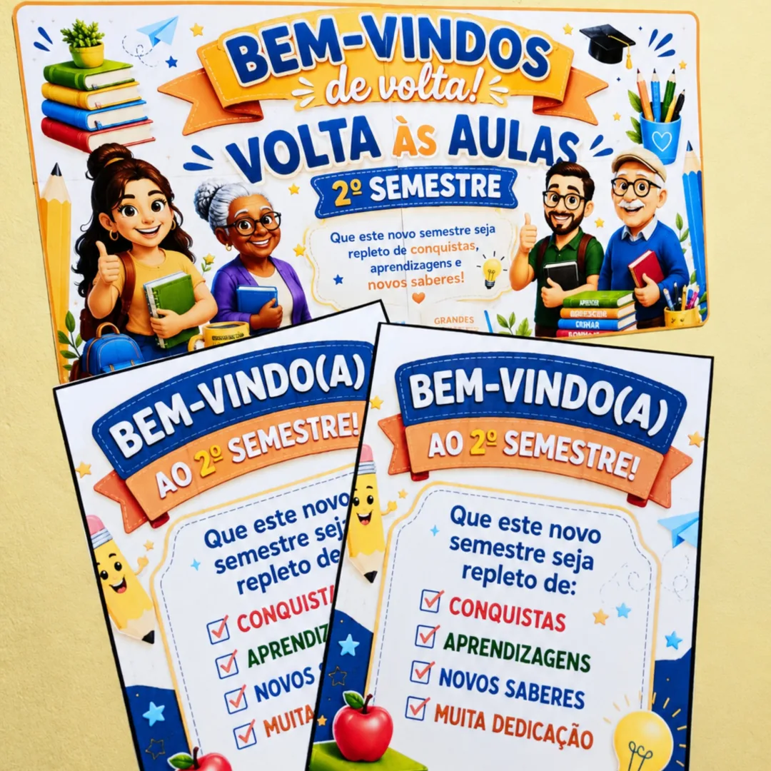 PAINEL BEM- VINDOS DE VOLTA - 2o SEMESTRE | EJA