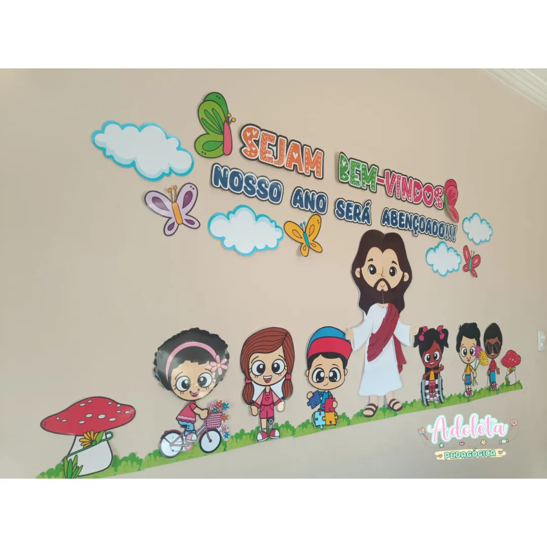 Painel Bem Vindos Religioso Inclusão