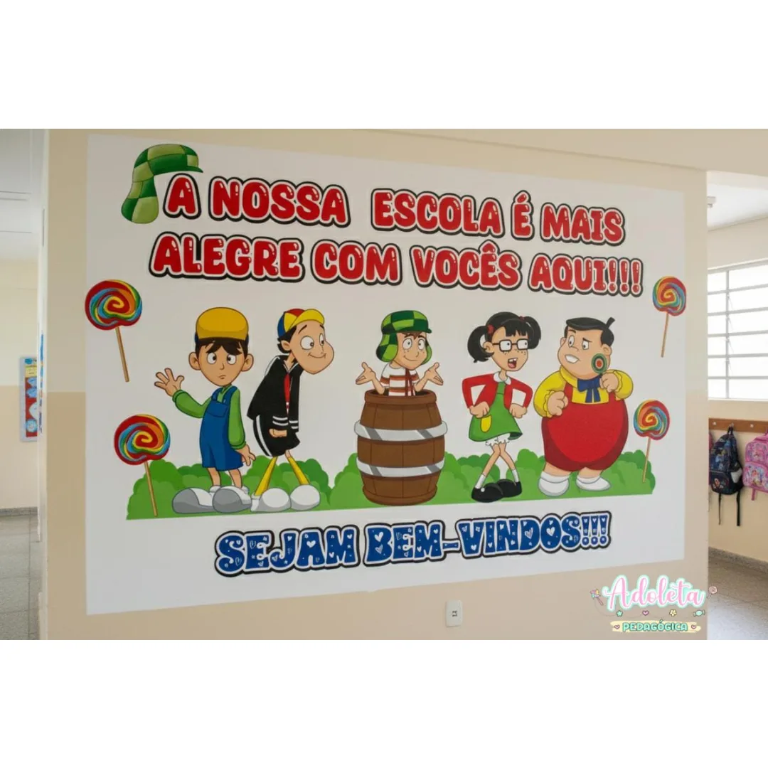 Painel Bem-Vindos Turma do Chaves
