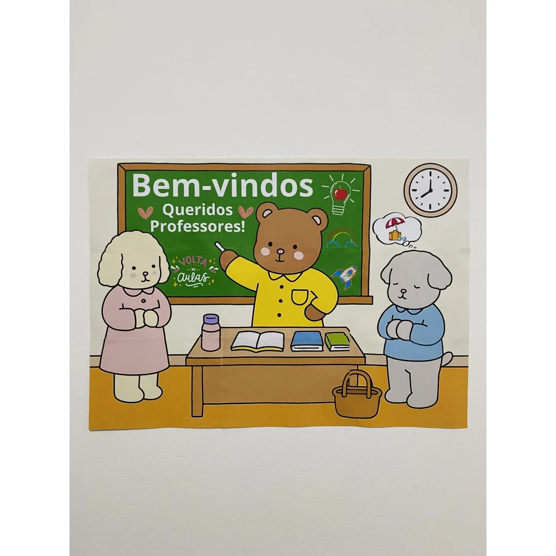 PAINEL BEM VINDOS / VOLTA ÀS AULAS PROFESSORES: BOBBIE GOODS