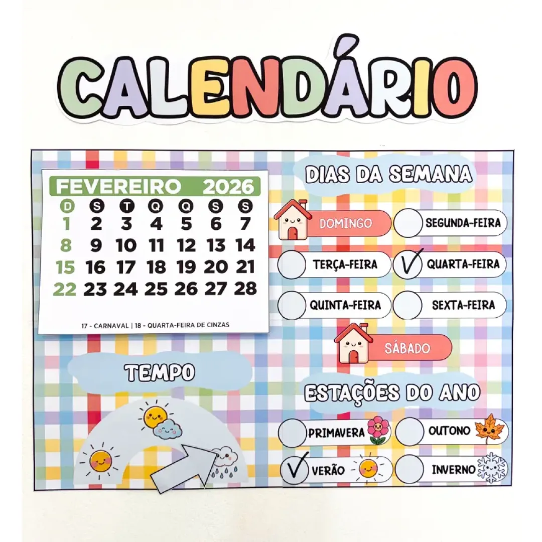 Painel Calendário 2026 Completo