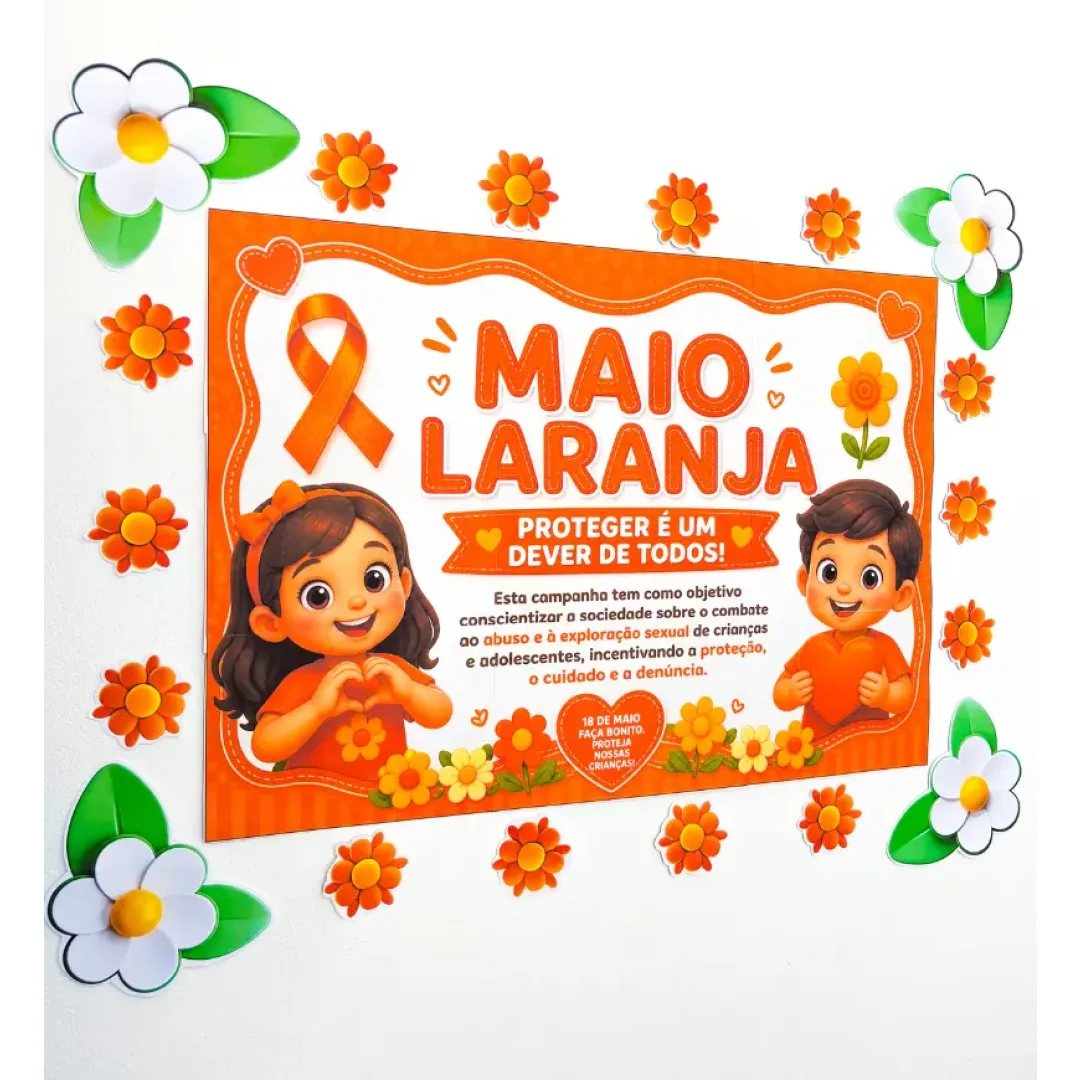 Painel Campanha Maio Laranja