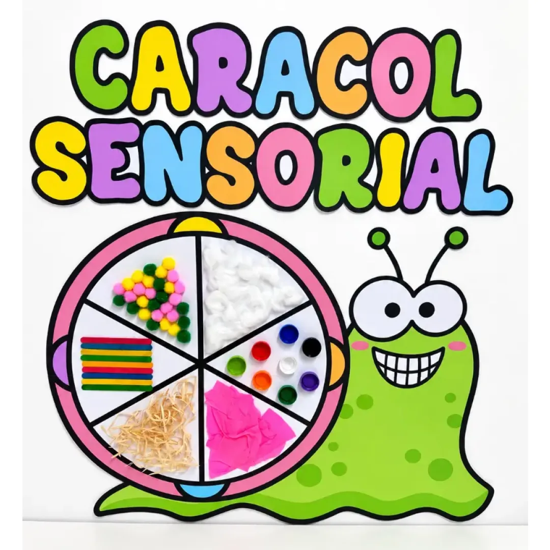 Painel Caracol Sensorial | Educação Infantil