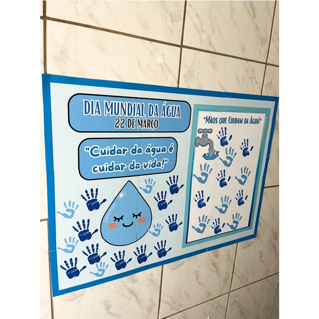 PAINEL COLABORATIVO / DECORAÇÃO: DIA DA ÁGUA