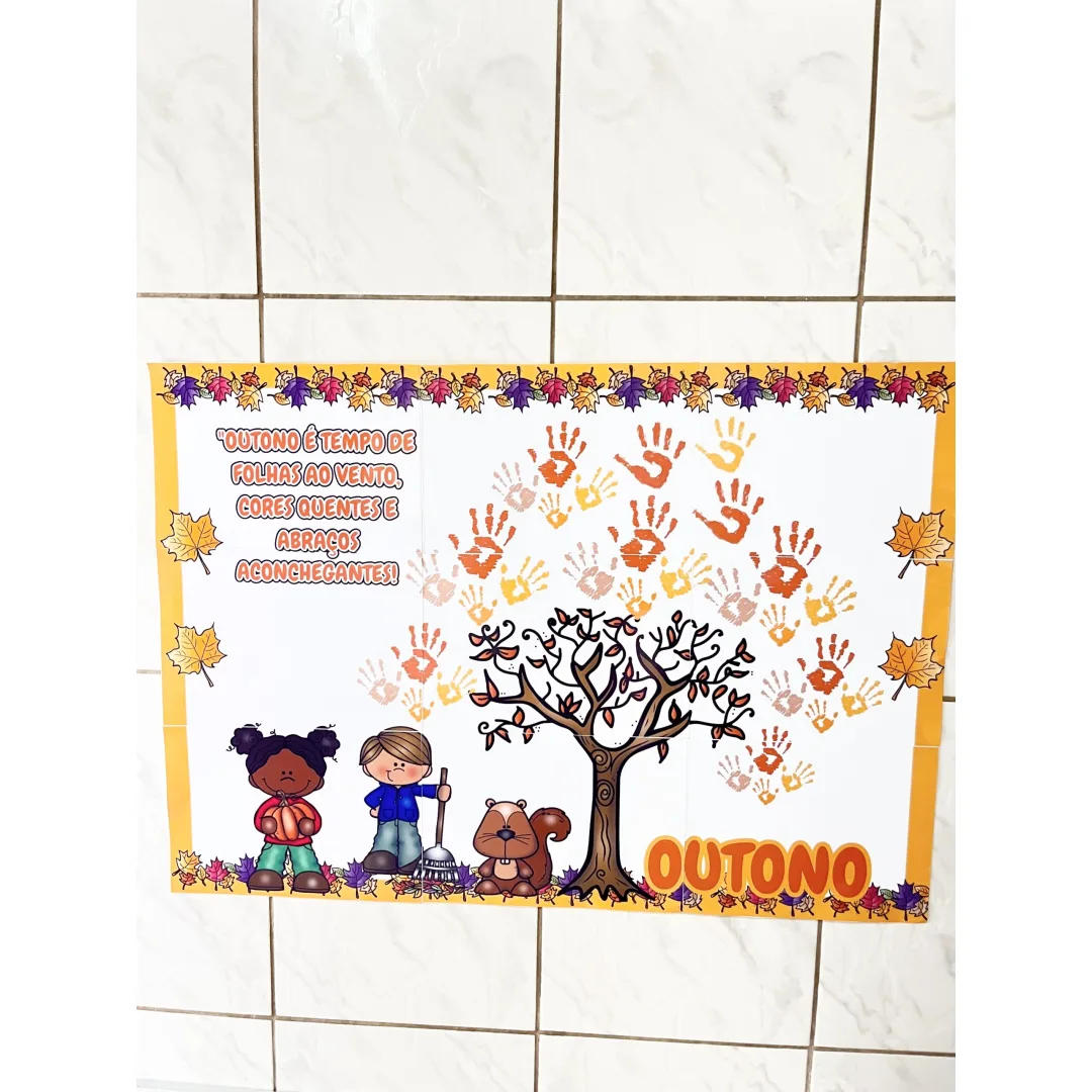 PAINEL COLABORATIVO  / DECORAÇÃO: OUTONO