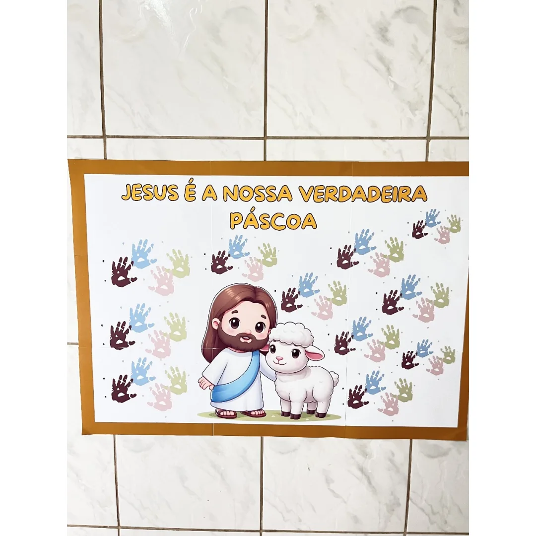 PAINEL COLABORATIVO  / DECORAÇÃO: PÁSCOA CRISTÃ