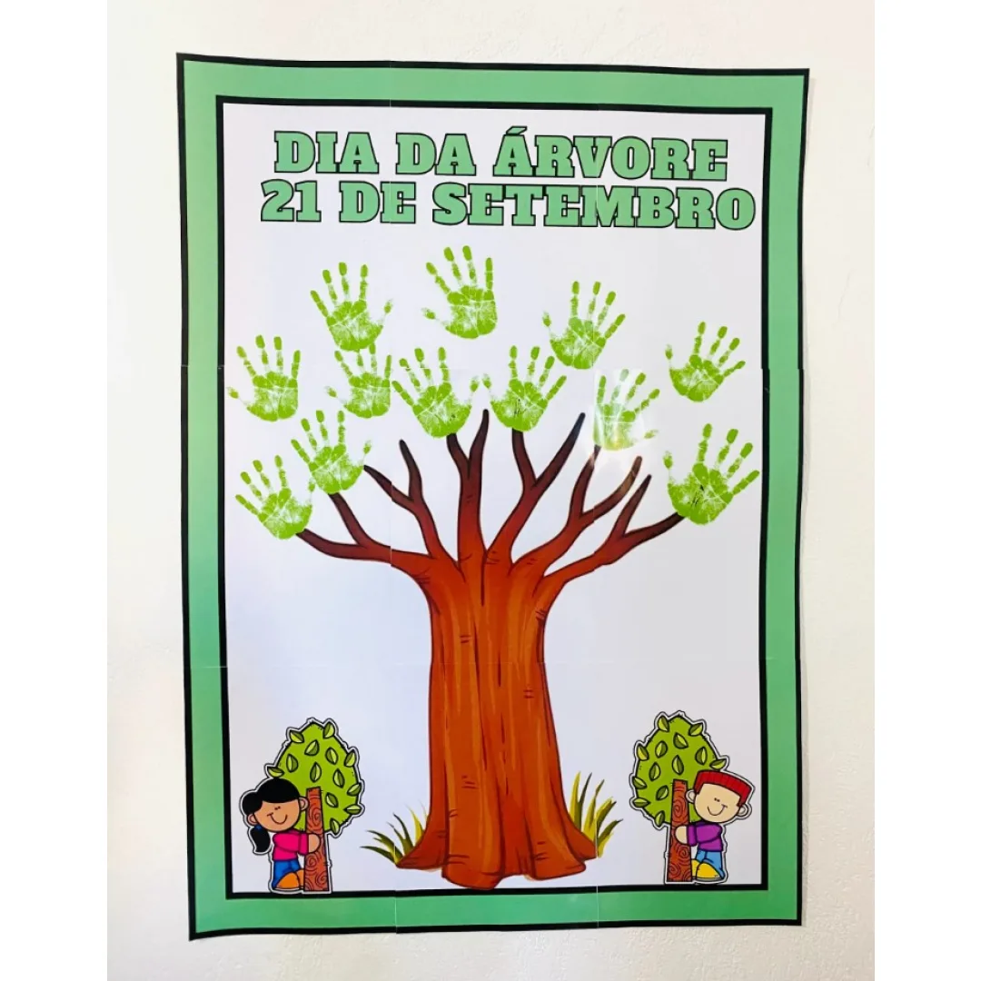 Painel colaborativo dia da árvore + atividades - educação infantil - PDF pronto para imprimir