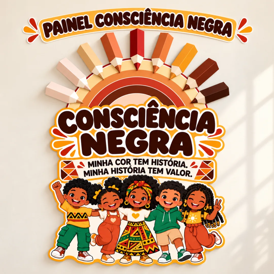 Painel Consciência Negra - Educação Infantil - PDF