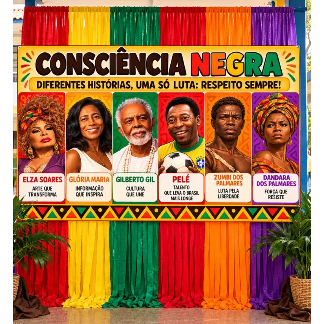 Painel Consciência Negra - Grandes Personalidades