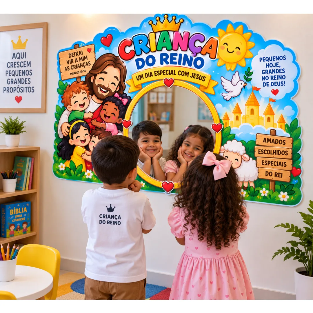 PAINEL CRIANÇA DO REINO – ESPELHO DAS CRIANÇAS