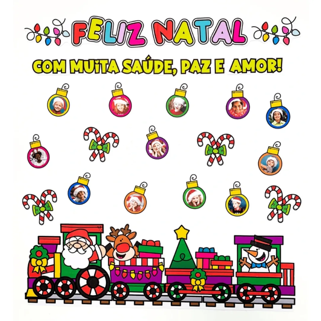 Painel de Natal com Fotos