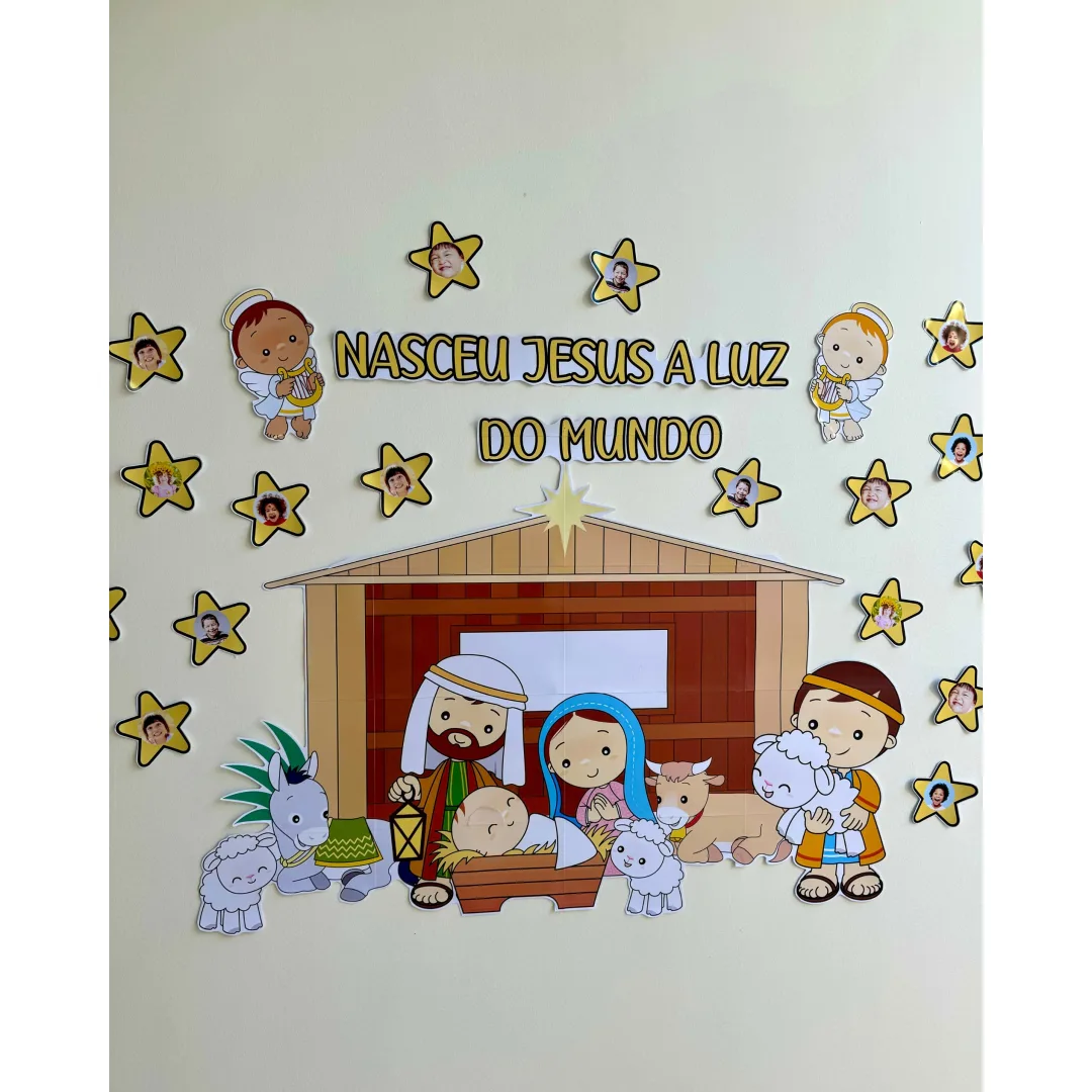  Painel de Natal com Presépio para Educação Infantil e Anos Iniciais