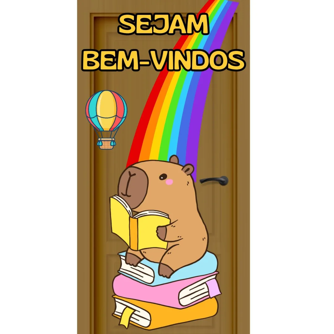 Painel de Porta Capivara — Pronto para Imprimir