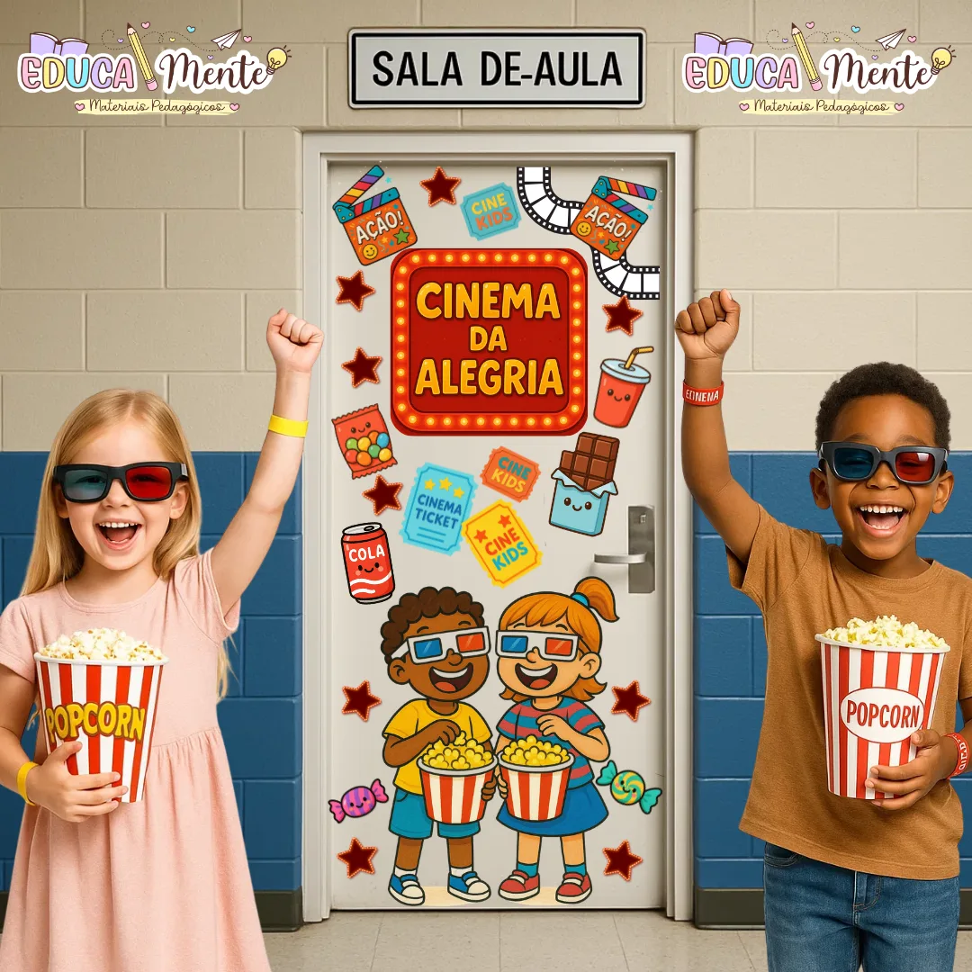 🍿 PAINEL DE PORTA CINEMA DA ALEGRIA 🍿