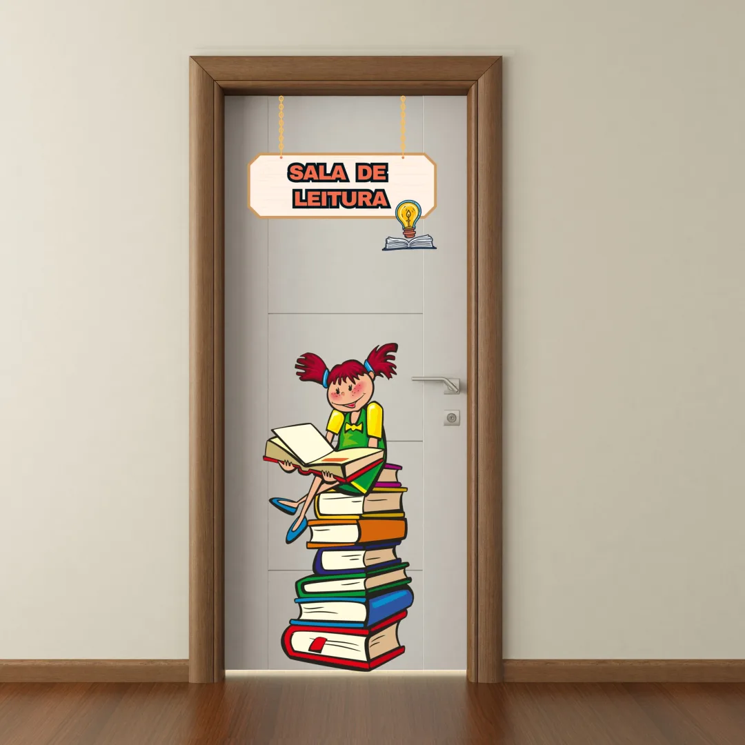 PAINEL DE PORTA / DECORAÇÃO  SALA DE LEITURA