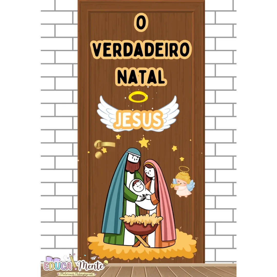 ⭐ PAINEL DE PORTA "O VERDADEIRO NATAL"⭐