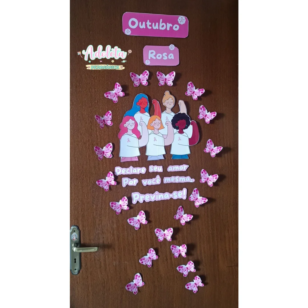 Painel de Porta Outubro Rosa