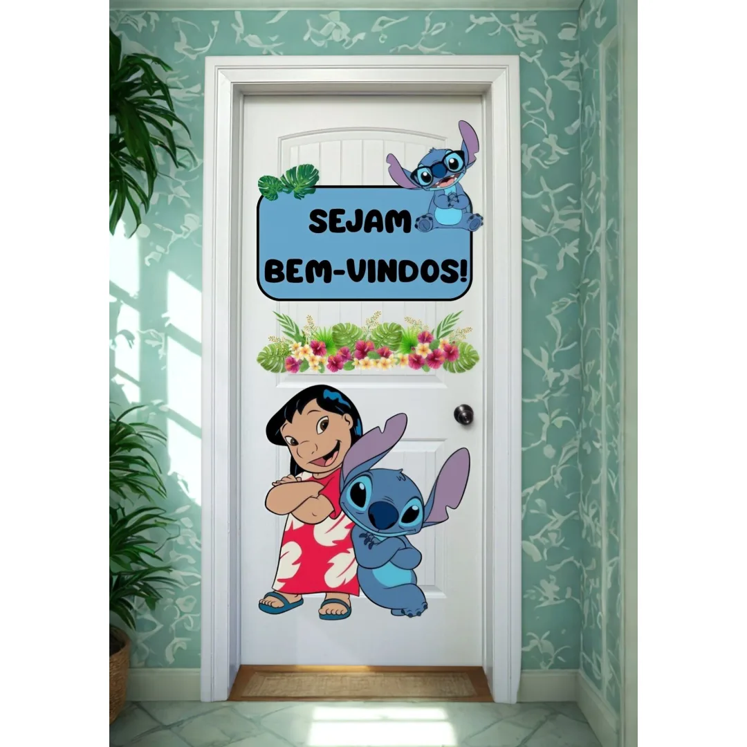 PAINEL DE PORTA VOLTA ÀS AULAS: STITCH