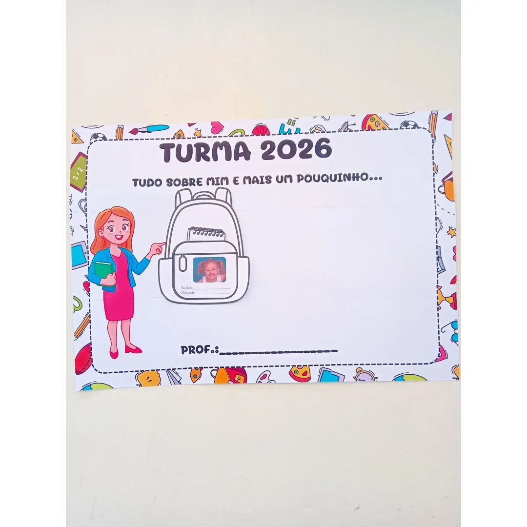 PAINEL DE TURMA 2026 + ATIVIDADE INTERATIVA EU SOU ASSIM