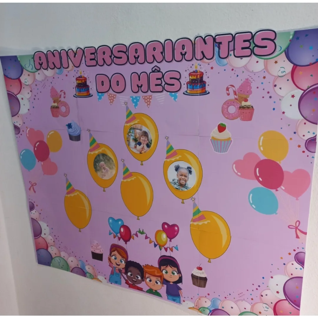 PAINEL / DECORAÇÃO: ANIVERSARIANTES - ANIVERSÁRIO DA TURMA