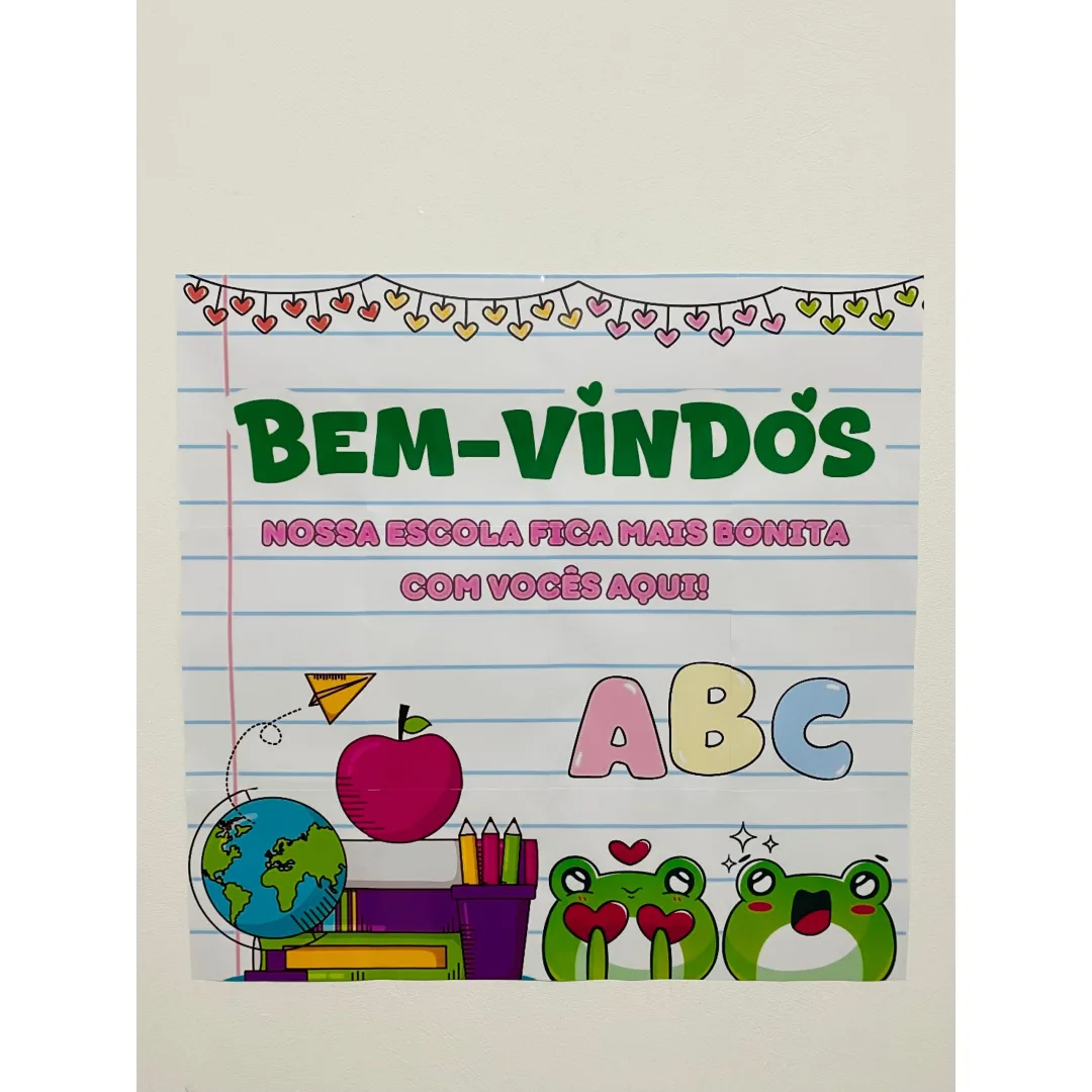 PAINEL / DECORAÇÃO: BOAS VINDAS - VOLTA AS AULAS