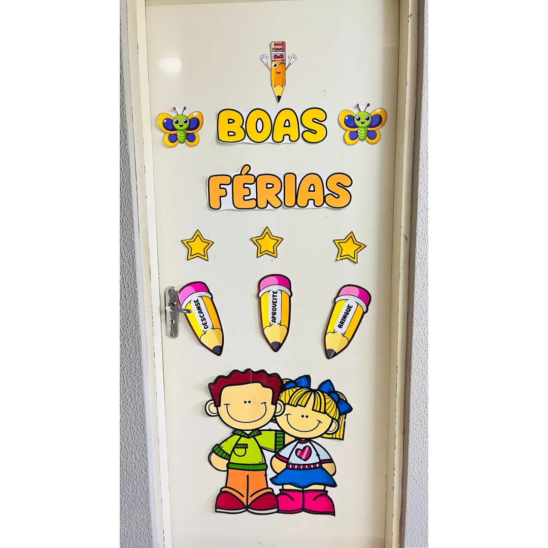 PAINEL / DECORAÇÃO DE PORTA: BOAS FÉRIAS