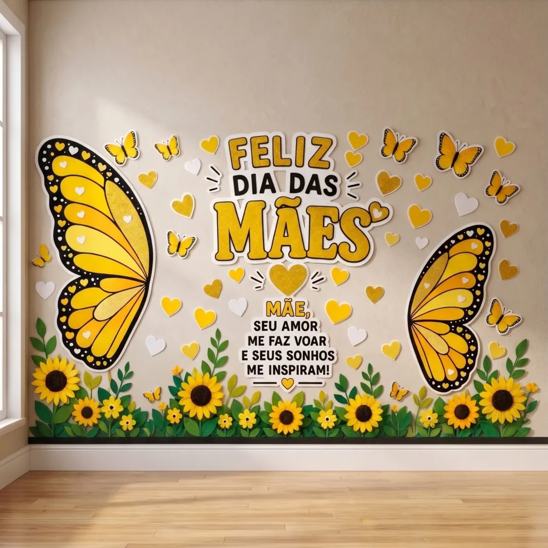 PAINEL / DECORAÇÃO DIA DAS MÃES: BORBOLETAS