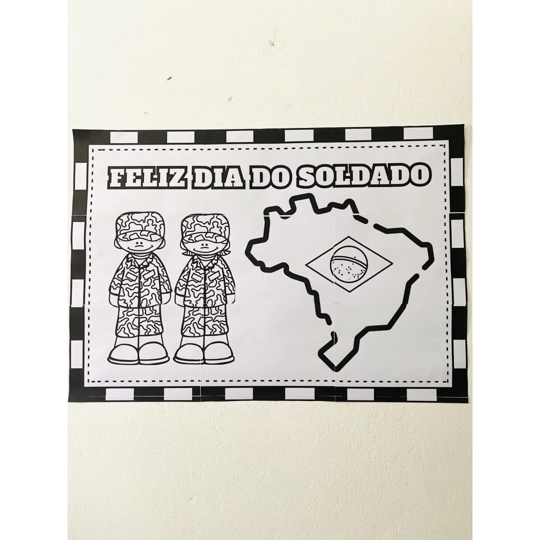 PAINEL / DECORAÇÃO: DIA DO SOLDADO - COLABORATIVO