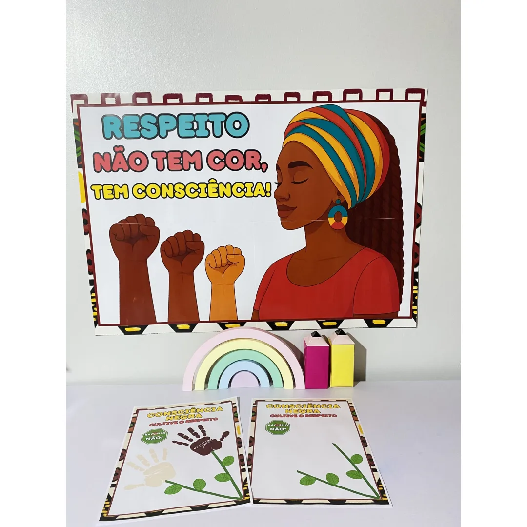 PAINEL / DECORAÇÃO + LEMBRANCINHA: CONSCIÊNCIA NEGRA