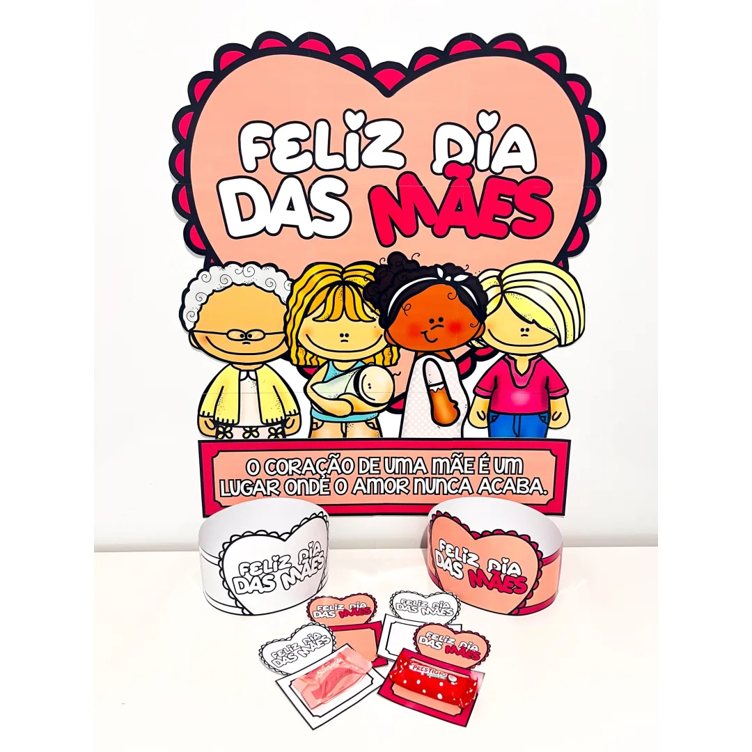 PAINEL / DECORAÇÃO  + LEMBRANCINHA: DIA DAS MÃES
