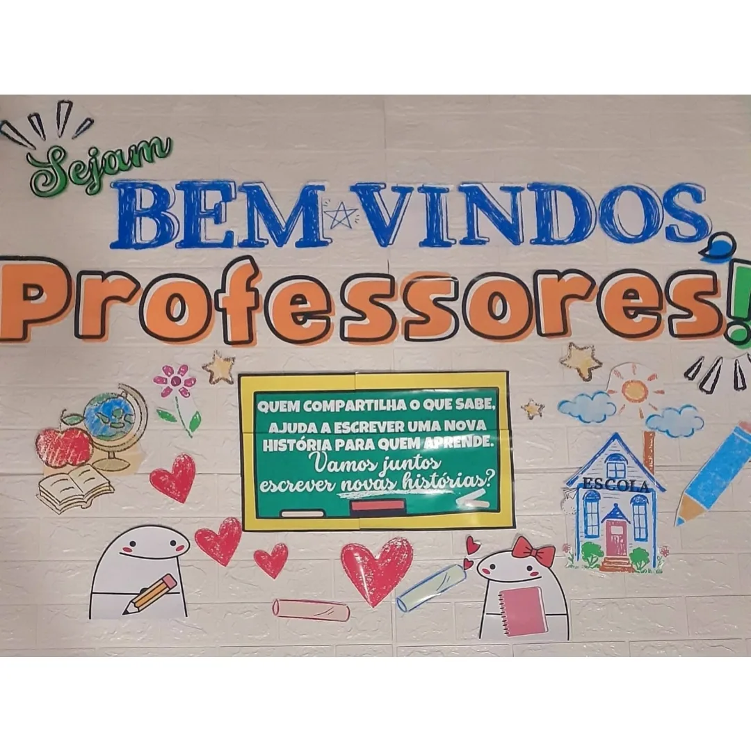 PAINEL / DECORAÇÃO / LEMBRANCINHA  VOLTA ÀS AULAS  PARA PROFESSORES