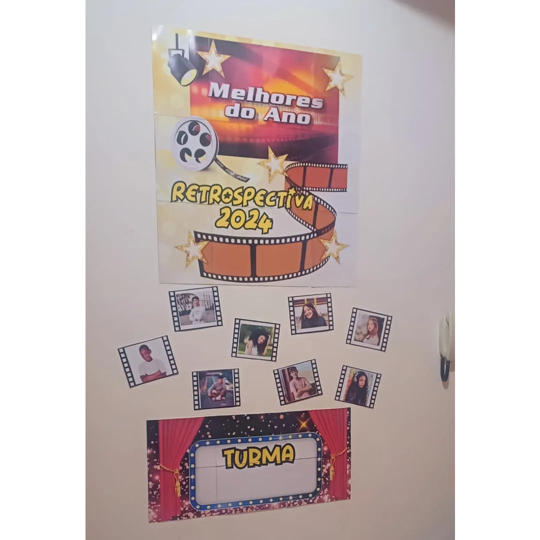 PAINEL/ DECORAÇÃO MELHORES DO ANO - AULA DA SAUDADE - RETROSPECTIVA