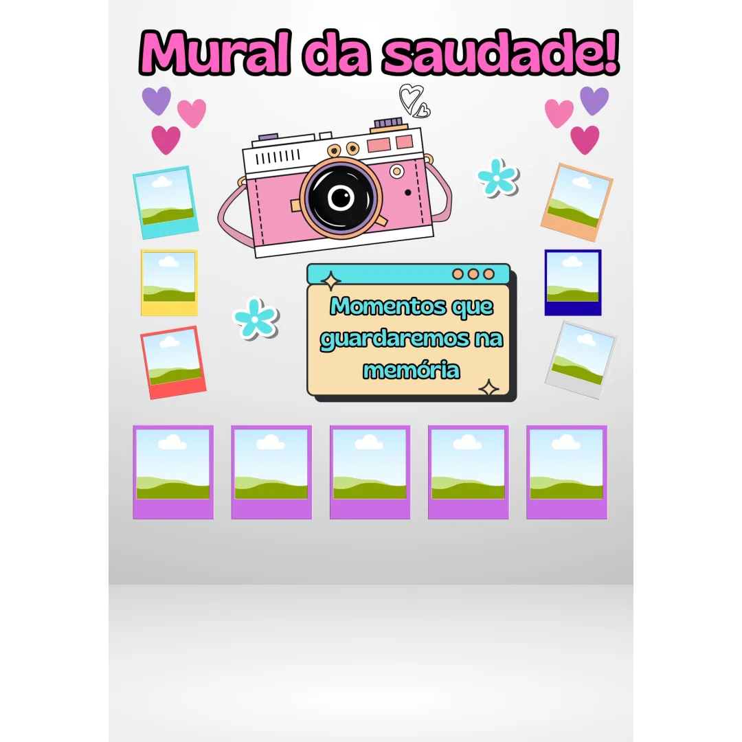 PAINEL / DECORAÇÃO / MURAL: AULA DA SAUDADE