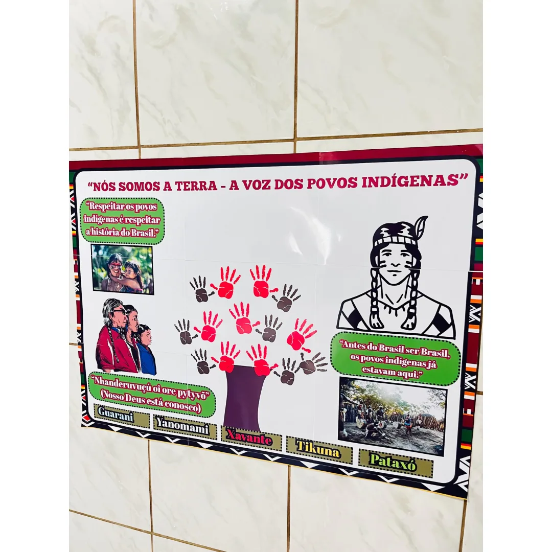 PAINEL / DECORAÇÃO: POVOS INDÍGENAS - POVOS ORIGINÁRIOS