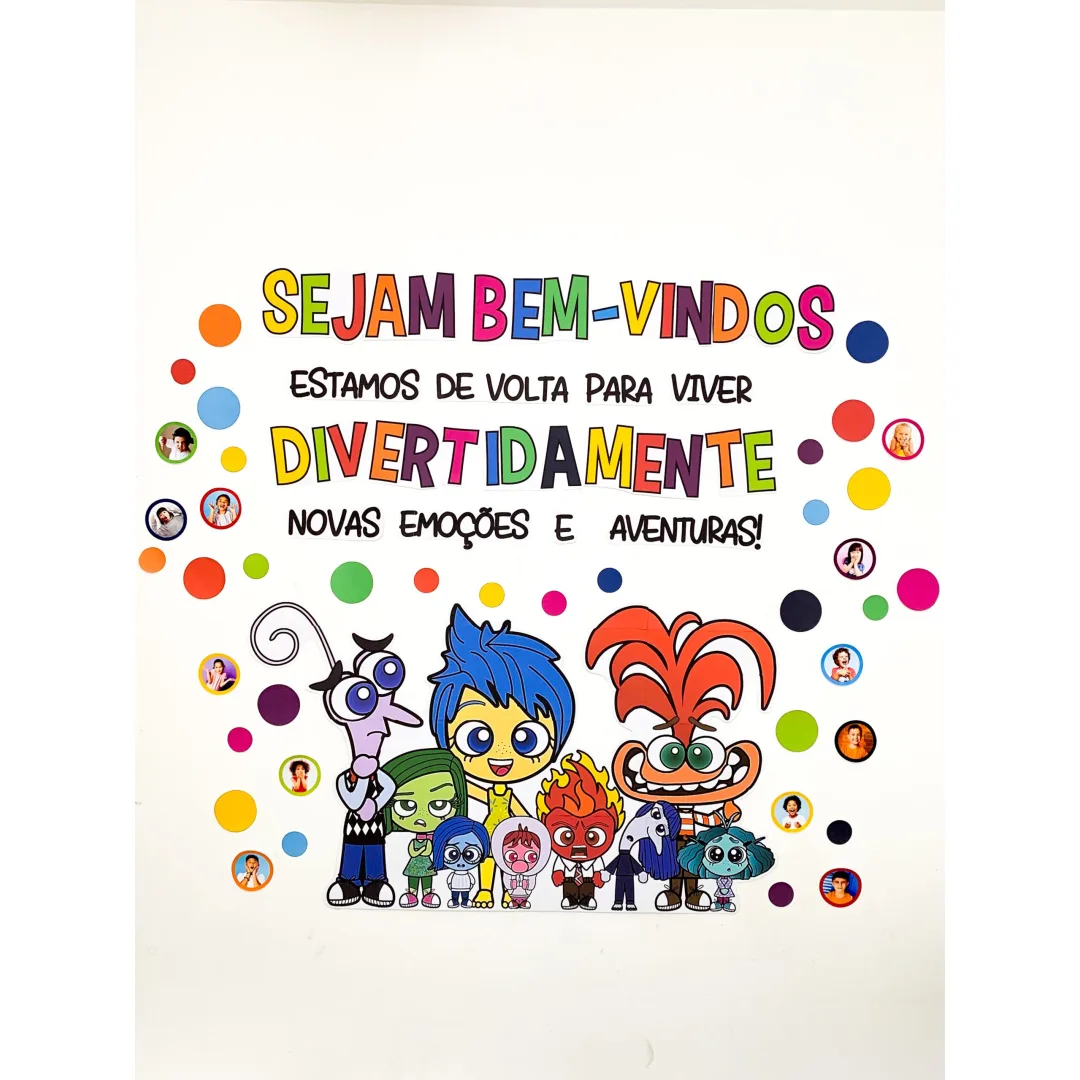 PAINEL /DECORAÇÃO VOLTA ÀS AULAS: DIVERTIDAMENTE