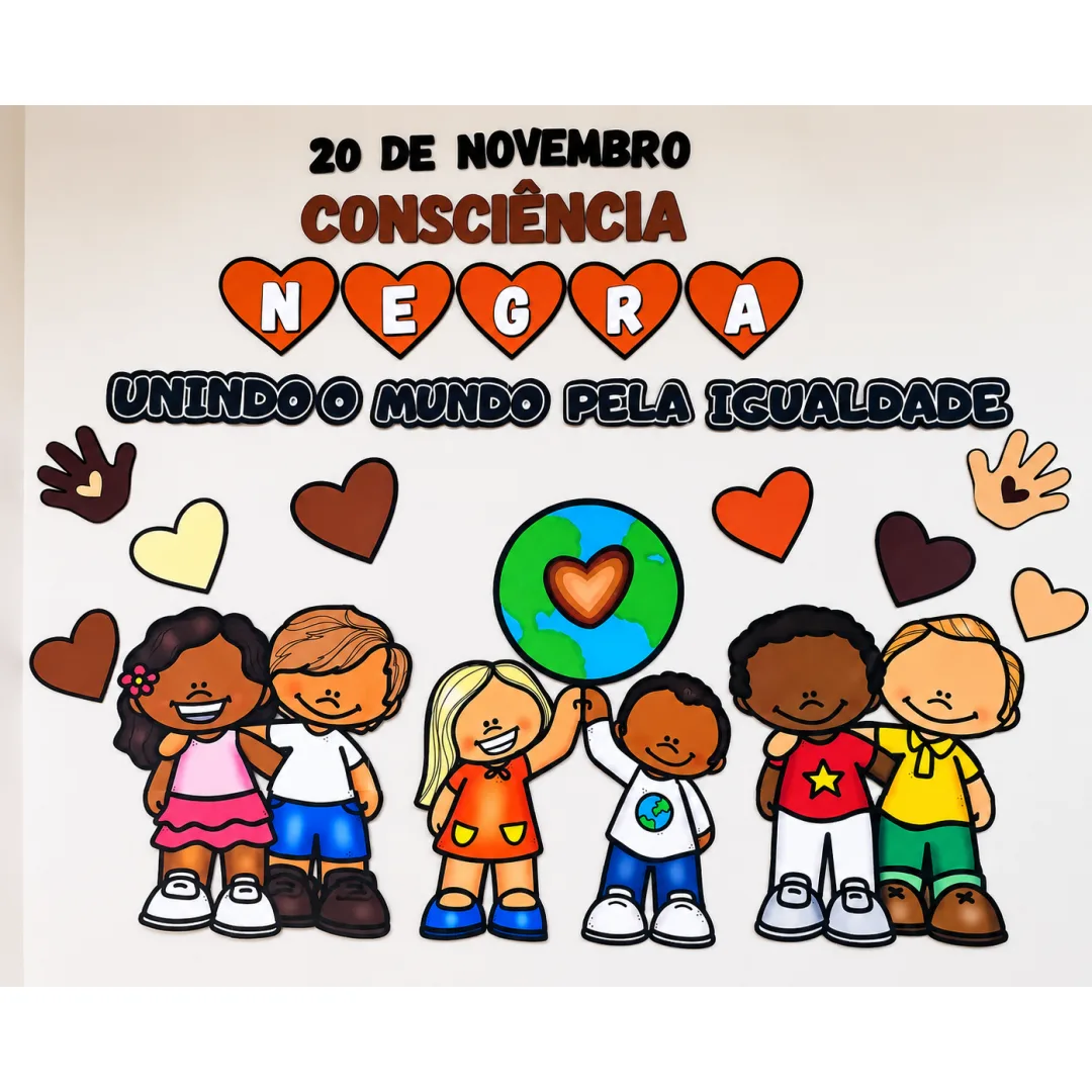 Painel Decorativo Consciência Negra - 40 Páginas PDF - Educação Infantil