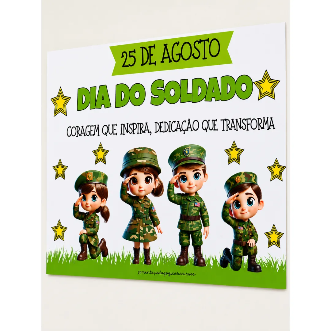 Painel decorativo dia do soldado