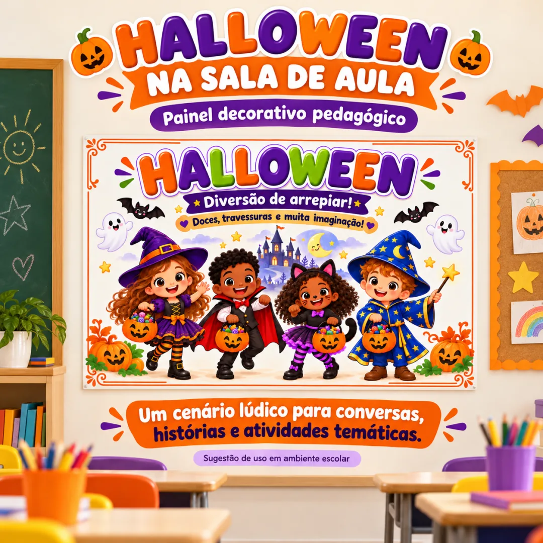 Painel Decorativo Halloween em PDF - Ed. Infantil ao 5º ano