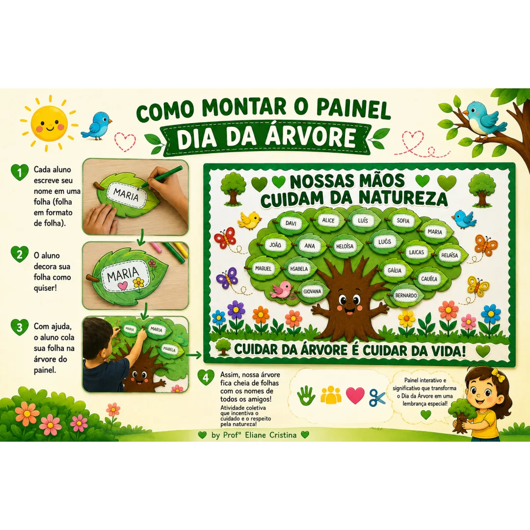 Painel Interativo Dia da Árvore - Educação Infantil - PDF