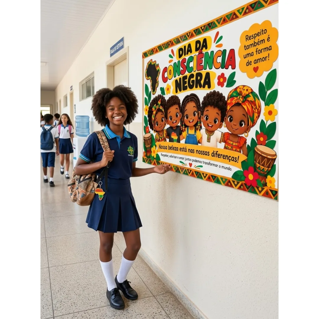 Painel Dia da Consciência Negra - PDF para Impressão