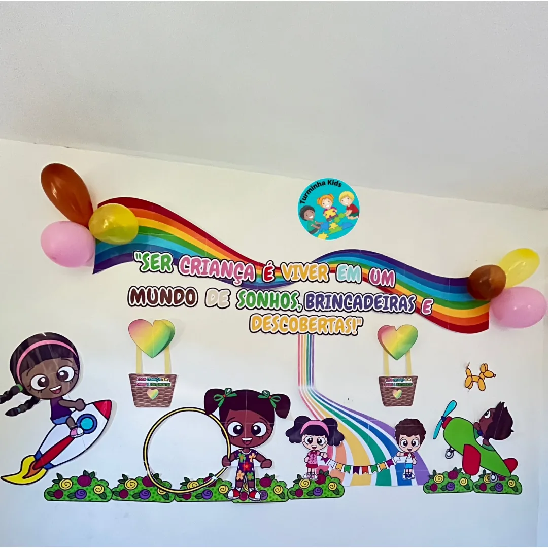 🌈Painel Dia das crianças 💰7,00 💜Lindo painel para decorar seu ambiente escolar e comemorar este dia tão especial 💜Pa