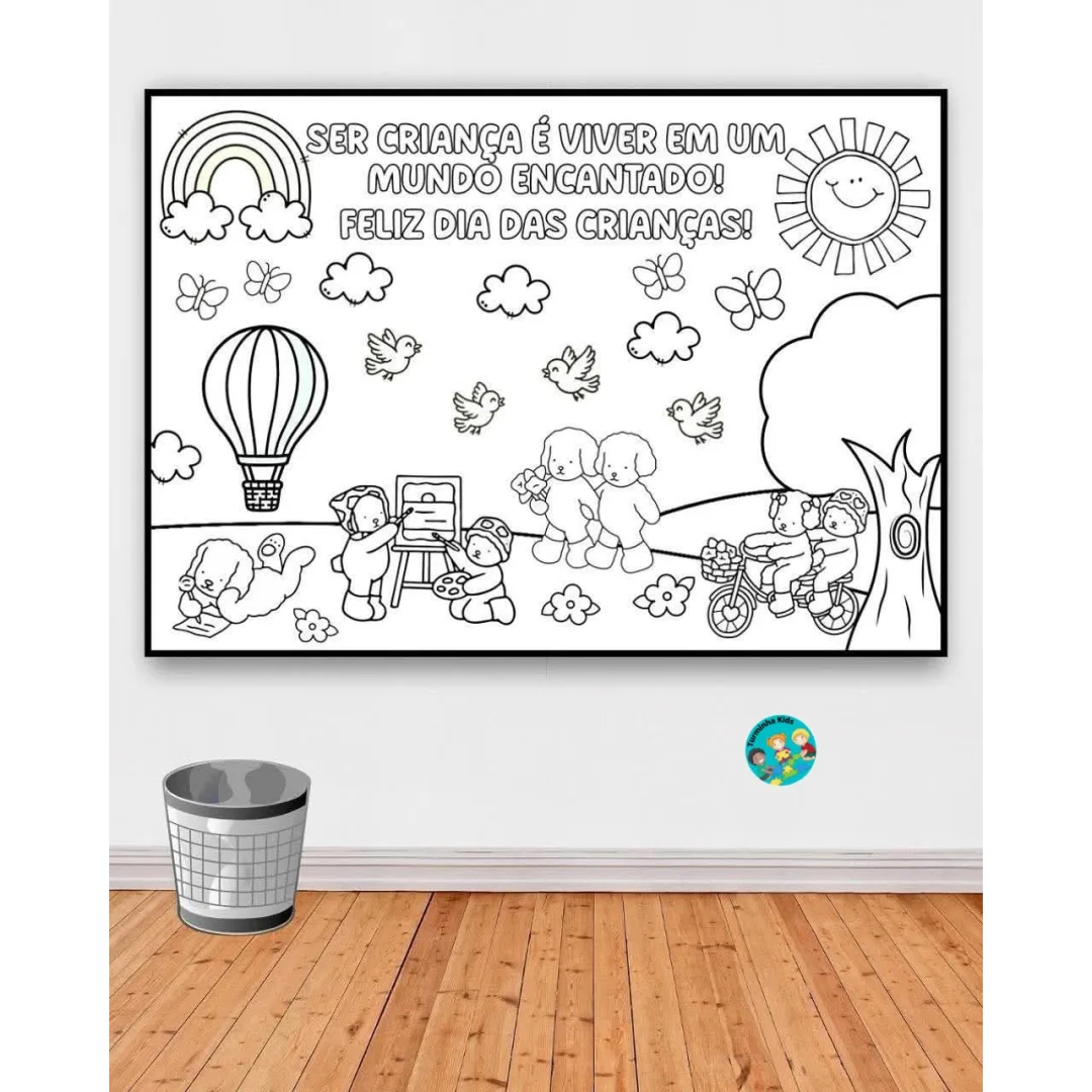 🌈PAINEL DIA DAS CRIANÇAS BOBBIE GOODS PARA COLORIR 🥰👩🏻‍🏫  - 18 páginas - ⁠arquivo em PDF 🖨️ Pronto para imprimir