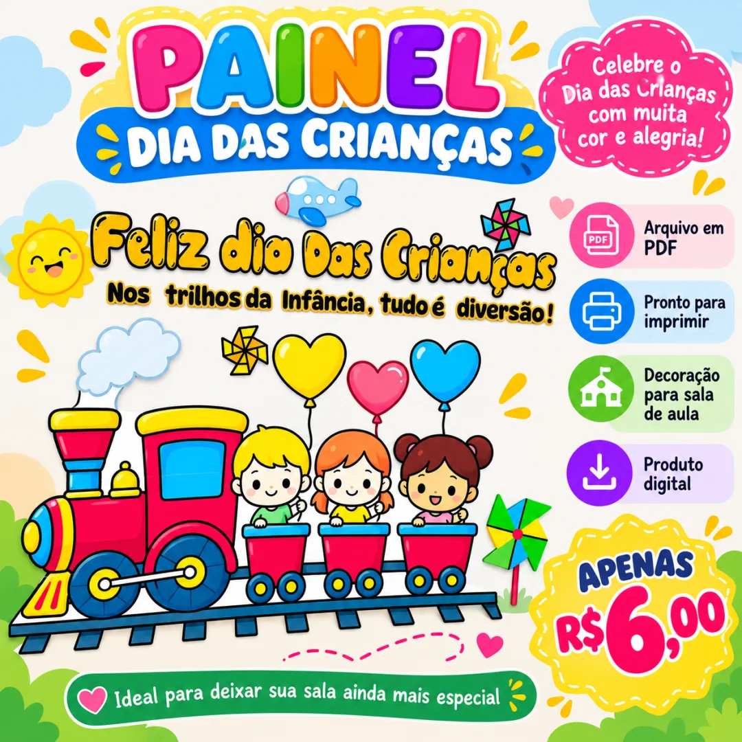 Painel Dia das Crianças em PDF