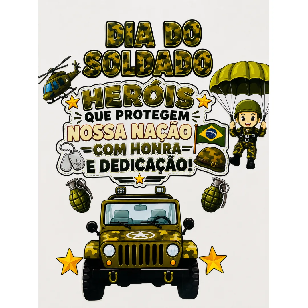 Painel – Dia do Soldado: Heróis que Protegem Nossa Nação